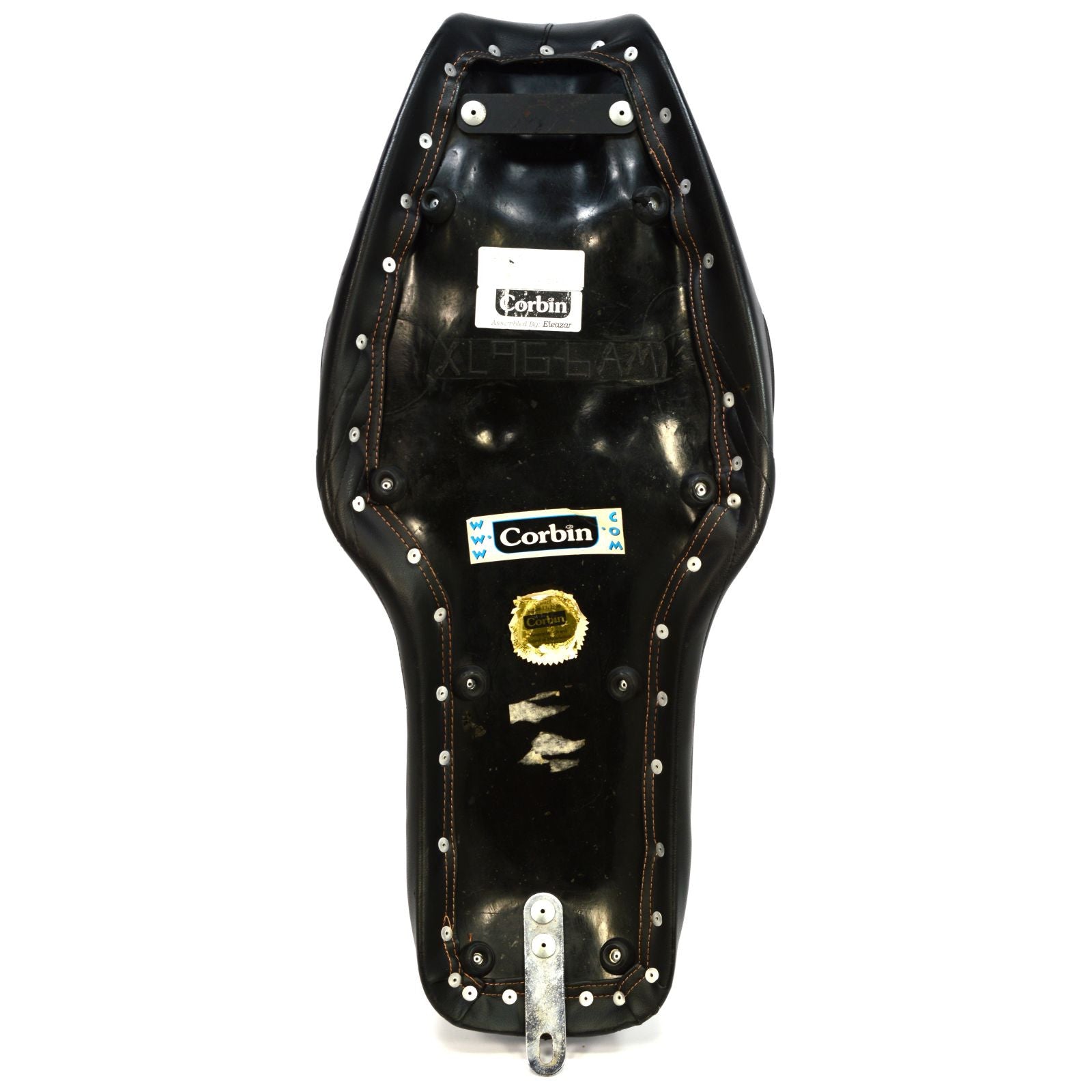 Premium Corbin Motorcycle Seat No. XL 96 6 AM - Black Leather Replacement for Harley Davidson & Cruisers - Comfort Upgrade for Long Rides & Touring