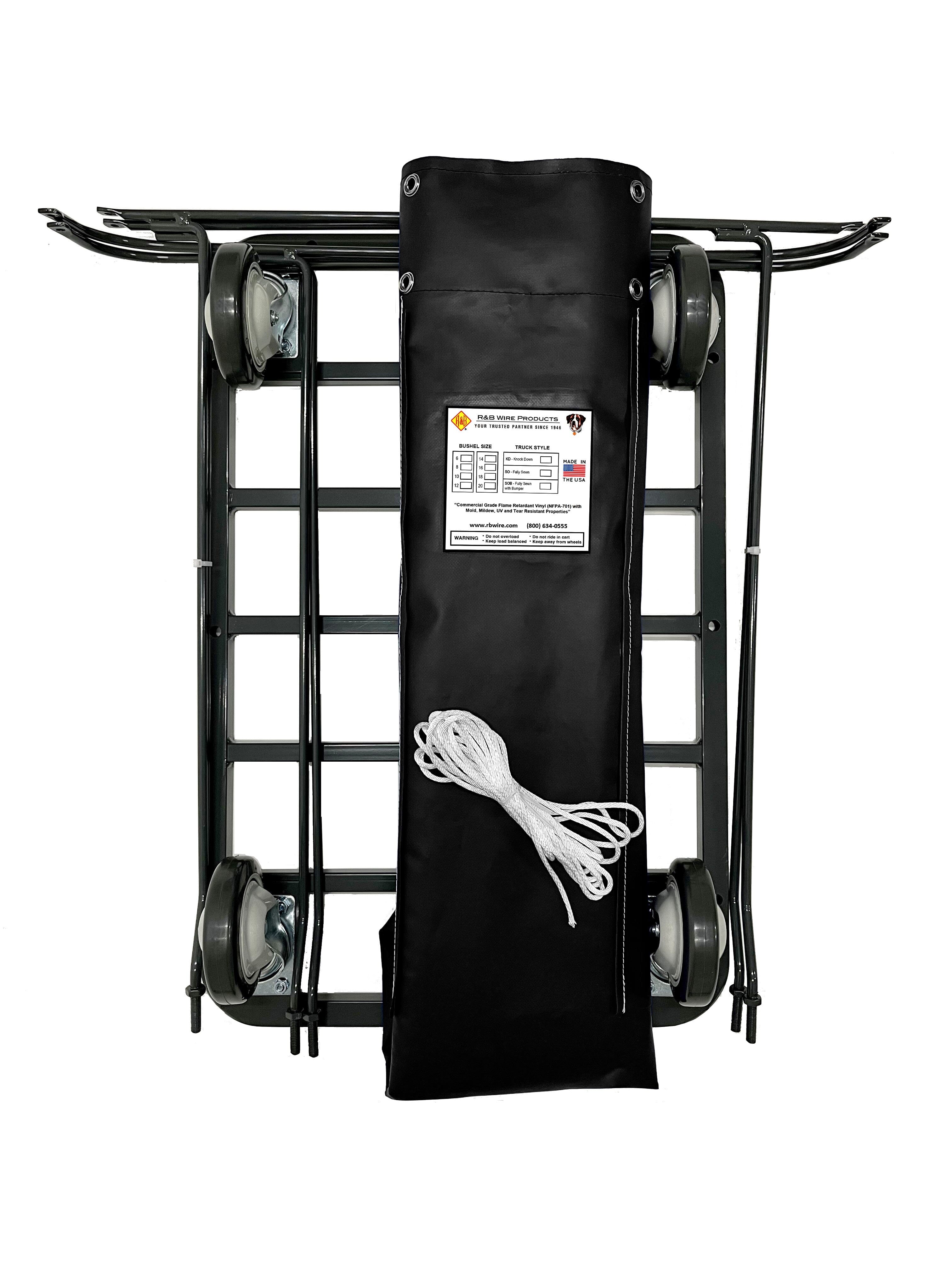 UPS/FEDEX Compatible 14 Bushel Basket Truck - Heavy Duty Utility Cart for Warehouse, Retail & Shipping Operations
