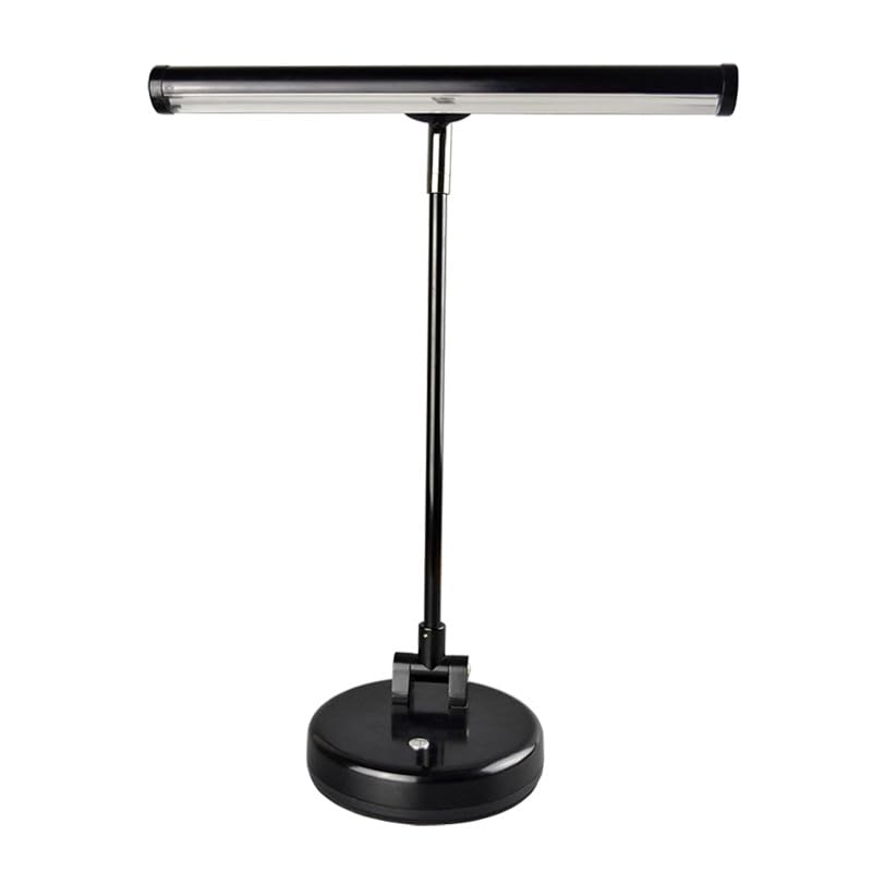 Vantone LED Piano Light for Upright Pianos - Adjustable Durable Aluminum Alloy Desk Lamp with Brightness Control for Sheet Music Illumination, Reading, Studying & Working (Black) - Perfect for Home Practice, Music Lessons & Concerts
