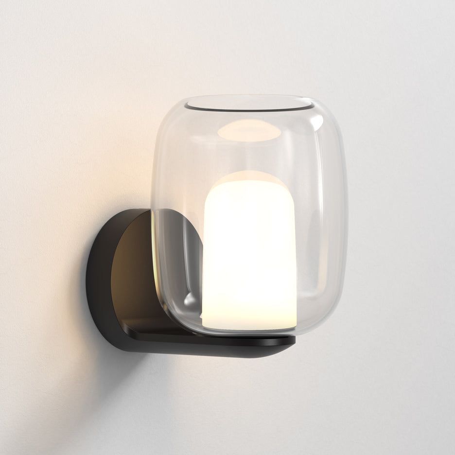 Aquina IP44 Waterproof Bathroom Wall Light - Matte Black & Polished Chrome Finish for Modern Home Decor, Perfect for Vanity, Shower, and Powder Room Lighting