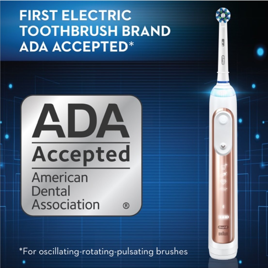 Oral-B Pro 6000 Smart Series Electric Toothbrush with Bluetooth Connectivity, Rose Gold - Perfect for Travel & Daily Oral Care Routine