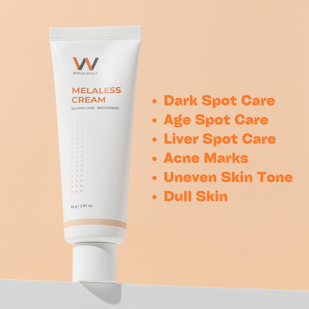 Melaless Cream 2.82oz - Brightening Face Moisturizer with Niacinamide & Vitamin C for Dark Spots & Dull Skin | K-Beauty Skincare Routine