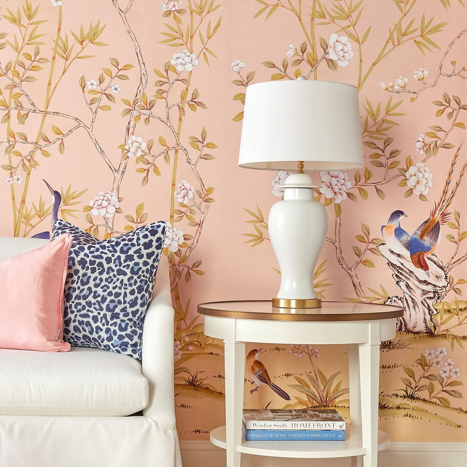 Belfort in Blush Mural - Premium Peel and Stick Wallpaper - Elegant Floral Design for Bedroom, Living Room & Nursery Decor - Easy to Install & Removable