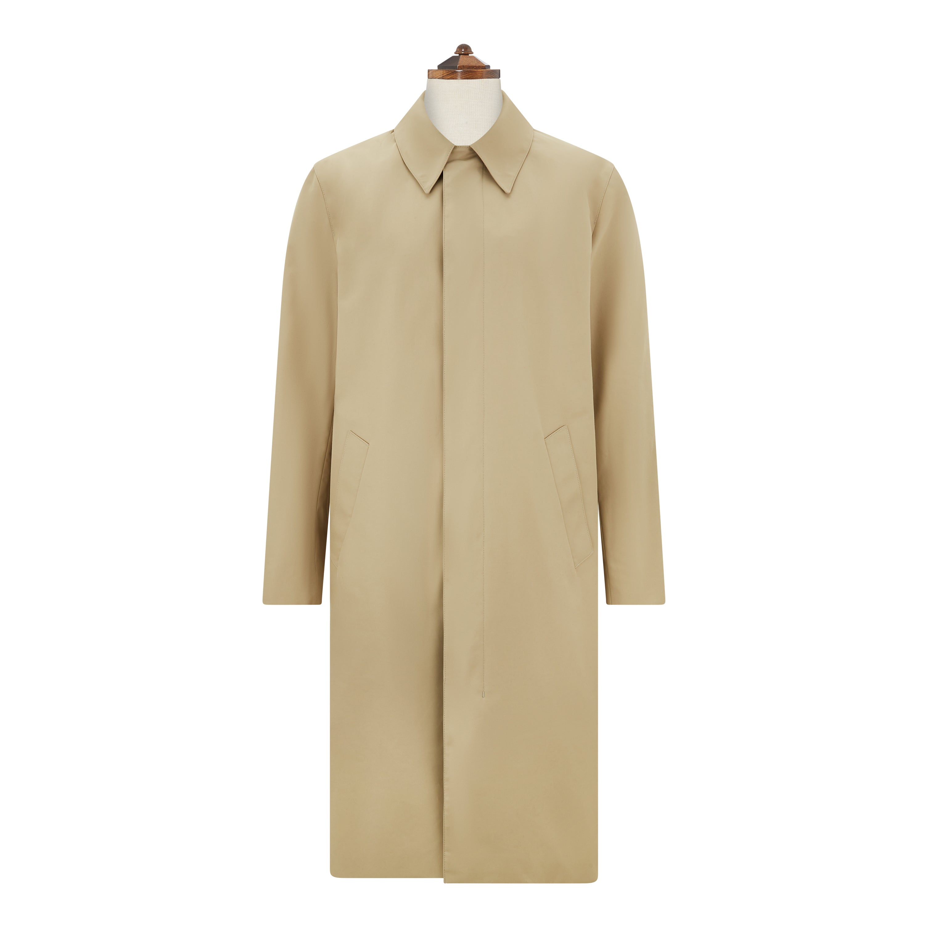 Raiden Beige Cotton Gabardine Raincoat - Waterproof Windbreaker Trench Coat for Women & Men | Perfect for Outdoor Activities, Commuting & Travel
