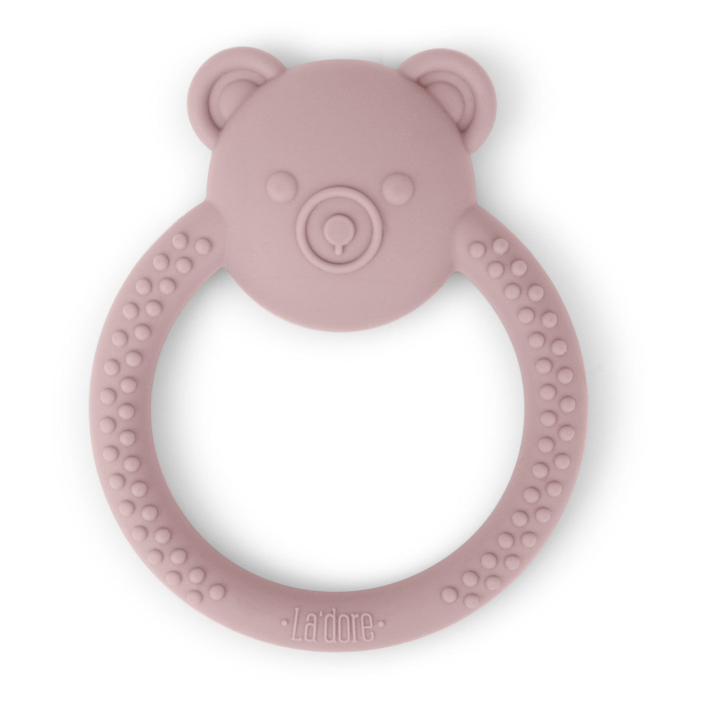 Adora Baby Bebe Bear Teething Toy - Soft Silicone Teether for Soothing Sore Gums, Cute Blossom Design | Perfect Infant Gift for Newborns & Toddlers (Ideal for Home, Travel & Daycare Use)