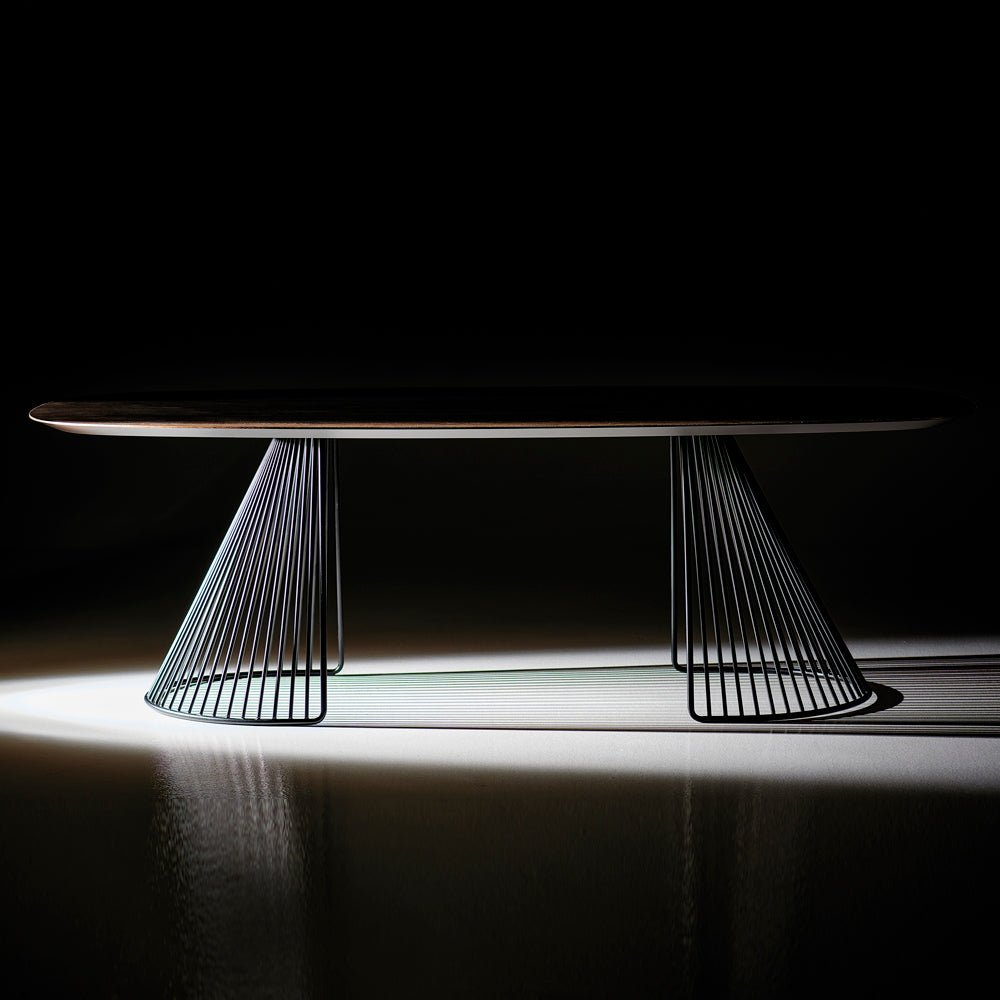 Premium Grid Table by BBB - Modern & Durable for Home Office, Dining, or Outdoor Use