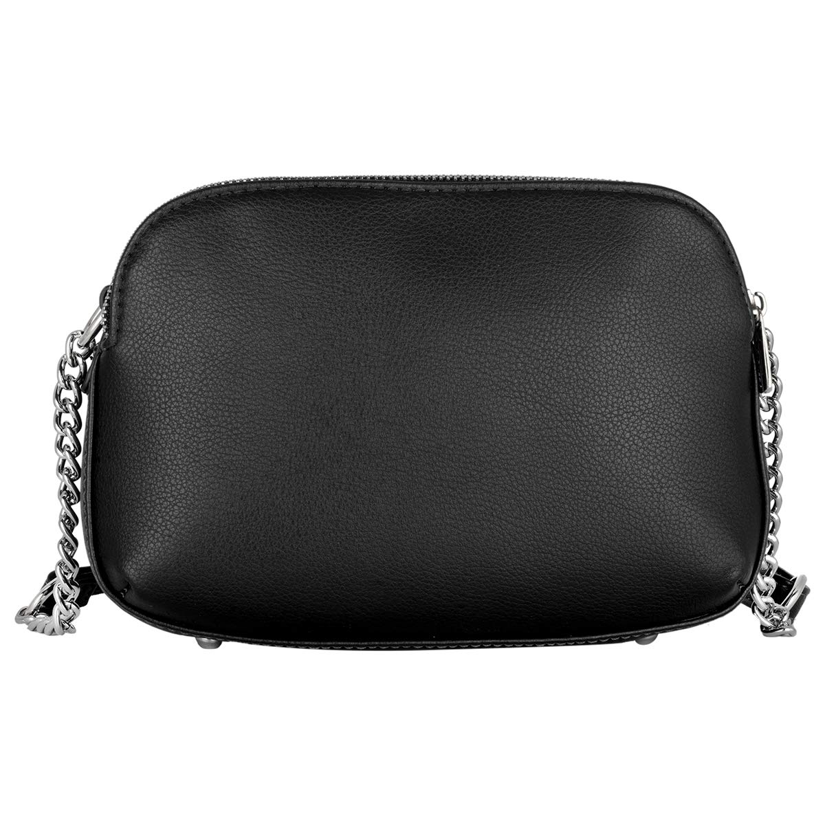 David Jones Women's Small Crossbody Bag - PU Leather Shoulder Purse with Zipper & Multi-Pockets | Elegant Saddle Handbag for Work, Travel & Everyday Use | Classic City Messenger Bag for Ladies (Office, Shopping, Date Night)