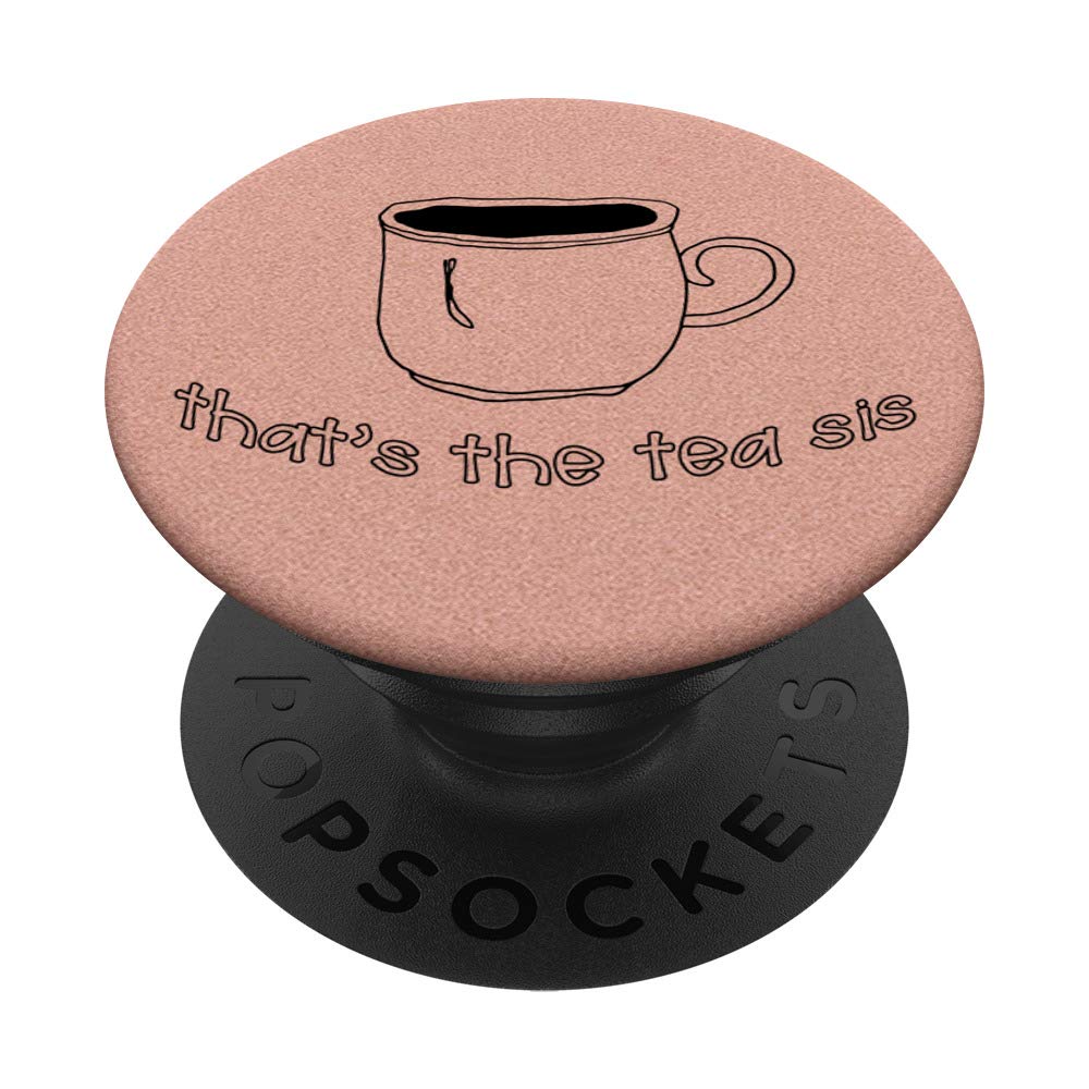 Funny 'That's The Tea Sis' Sarcastic Sassy Rose Gold Tumbler - Perfect for Iced Coffee, Office Humor & Gift Giving