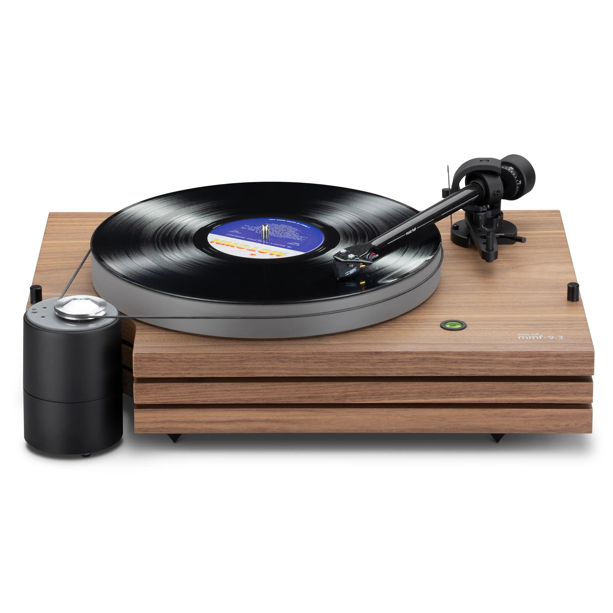 Music Hall MMF 9.3 SE Walnut Turntable - Premium Vinyl Record Player with High-Fidelity Sound for Home Audio & Music Enthusiasts - Perfect for Living Room, Studio & Audiophile Listening Sessions
