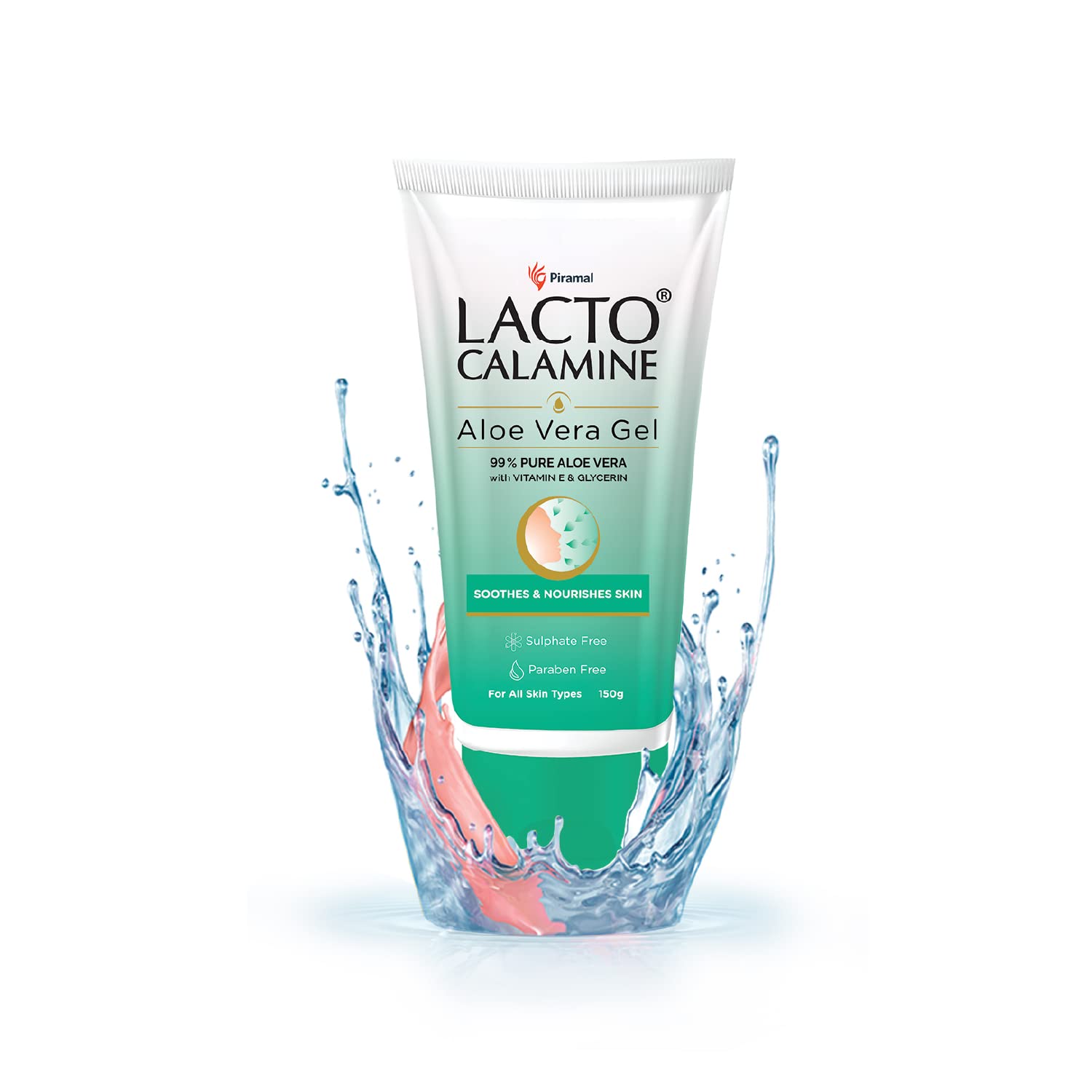 **Lacto Calamine Oil Control Face Cleansing Wipes & Lotion for Oily Skin (120ml) + 99% Pure Aloe Vera Gel with Vitamin E & Glycerin (150g) – Hydrating & Soothing Skincare Combo for Daily Use, Acne Relief & Sunburn Care**