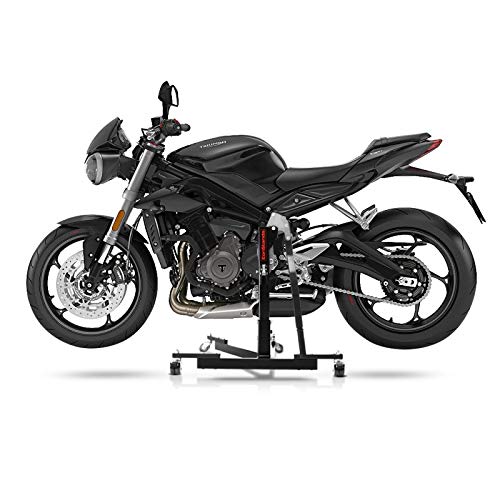 Triumph Street Triple S 17-22 Black Center Paddock Stand CS Power Evo - Motorcycle Lift Stand for Easy Maintenance & Tire Changes - Perfect for Garage, Track & DIY Repairs