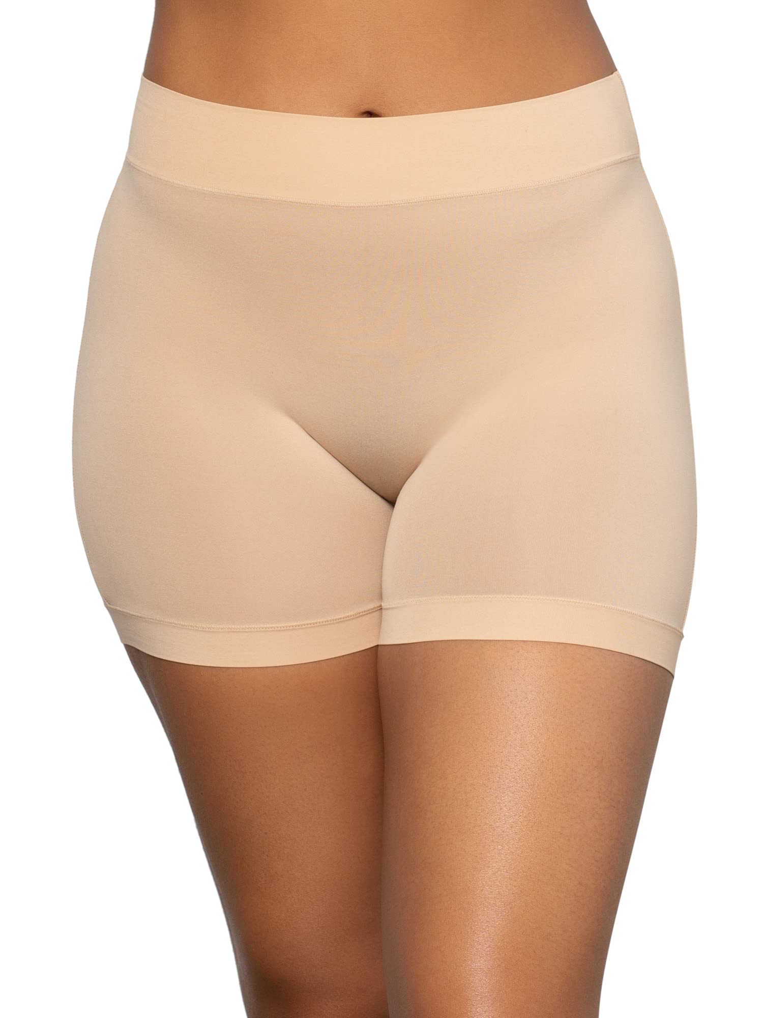 Curvy Couture Women's Slip Shorts - Seamless Shapewear for Smoothing & Comfort | Perfect Under Dresses, Skirts & Formal Wear