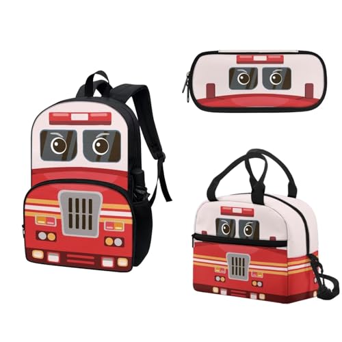 Fire Truck Cool Cartoon 3d Bus