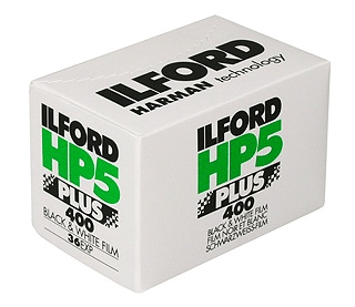 Ilford HP5 Plus Black and White 35mm Film Roll (36 Exposures) - High Speed ISO 400 for Street Photography & Low Light Shooting