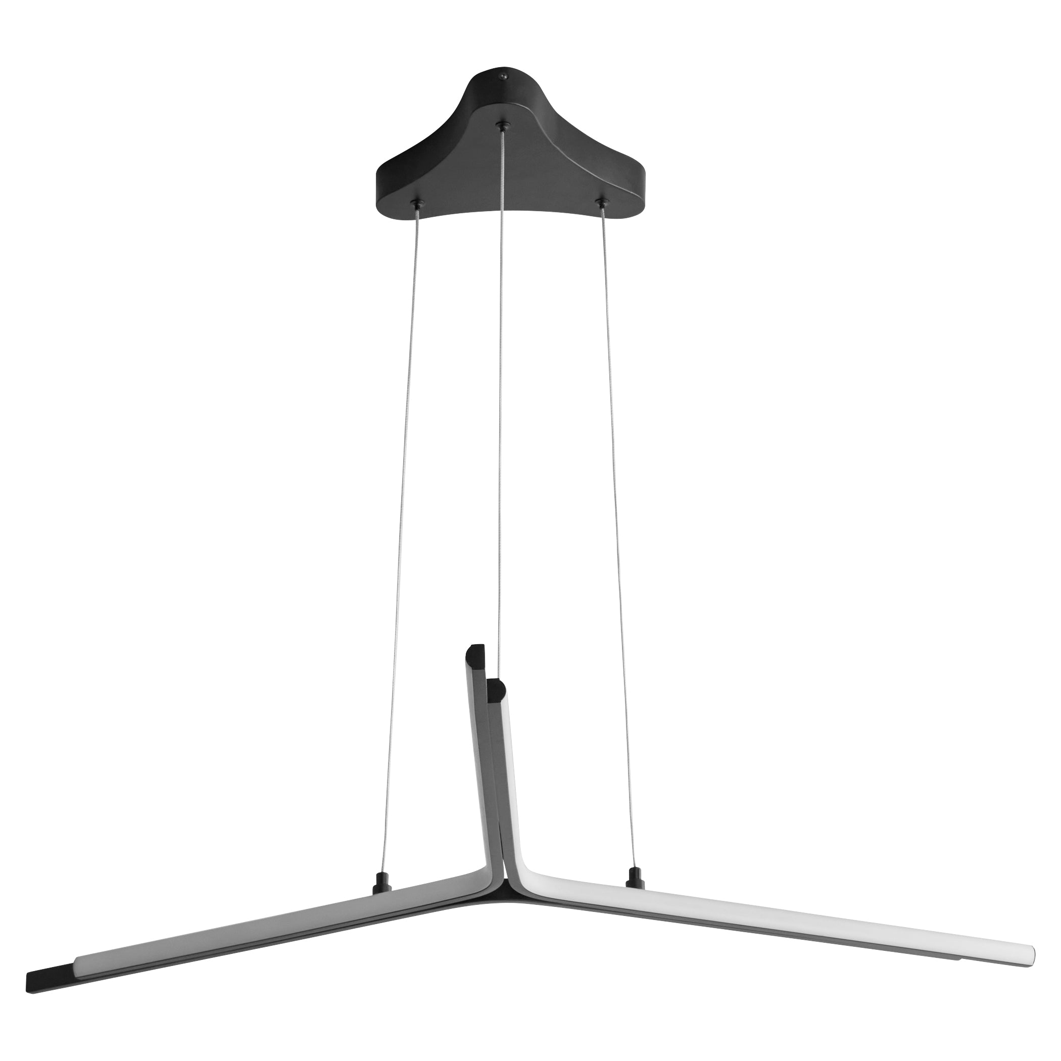 Oxygen Estrella 3 688 15 Inch Black Pendant Light Fixture - Modern Ceiling Lighting for Dining Room, Kitchen Island & Bedroom