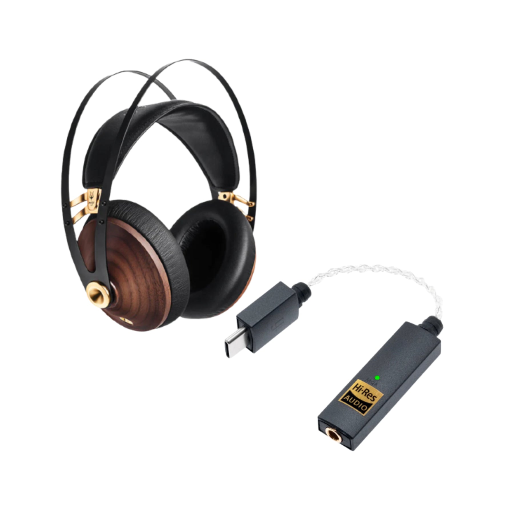 iFi Audio Go Link USB C DAC & Meze 99 Headphones Bundle - High-Resolution Portable Audio System for Music Lovers, Audiophiles, and Travel Use
