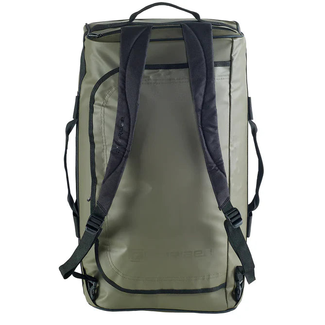 Caribee Vagabond 50L Duffle Backpack - Olive Green Travel Duffel Bag for Camping, Hiking & Gym | Water-Resistant & Durable