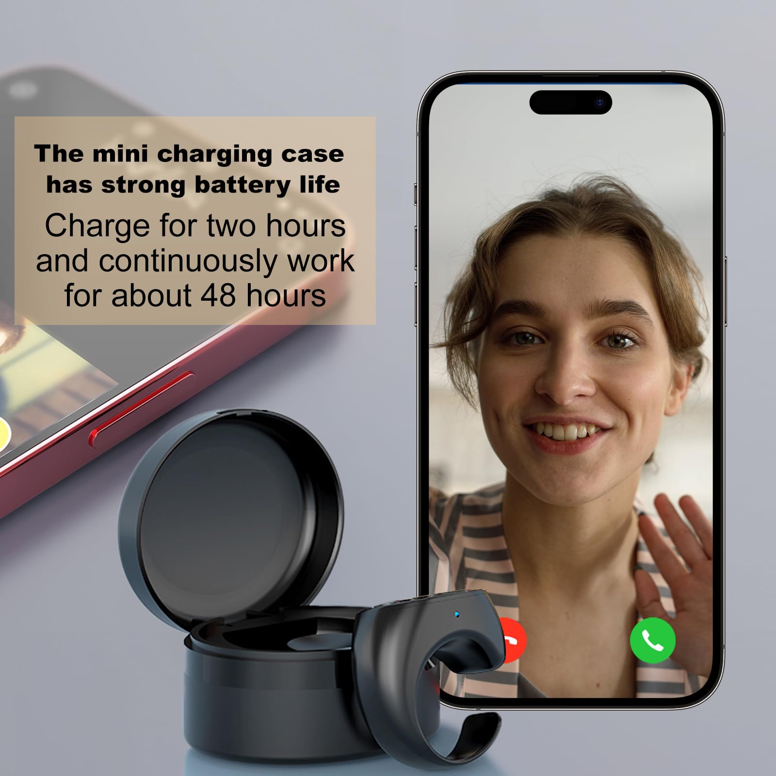 Wireless Bluetooth Finger Ring Remote Control for TikTok Scrolling, Camera Shutter & Page Turning - Rechargeable Hands-Free Device for Social Media, Photography & Presentations (Black) - Perfect for Content Creators, Vloggers & Online Teachers