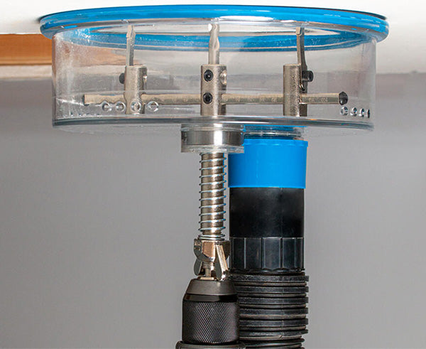 AHC 19 Jonard Tools Adjustable Round Hole Cutter with Vacuum Port - 9 Sizes for Drywall, Wood & Metal Cutting - Perfect for HVAC, Electrical & Plumbing Installations