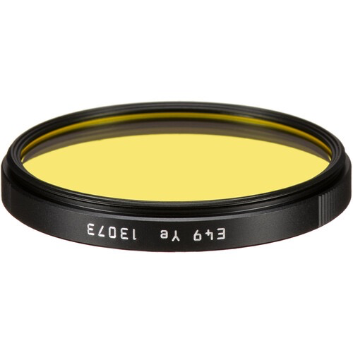 Leica E49 Yellow Filter for M Mount Cameras - Enhance Contrast & Reduce Haze in Landscape Photography