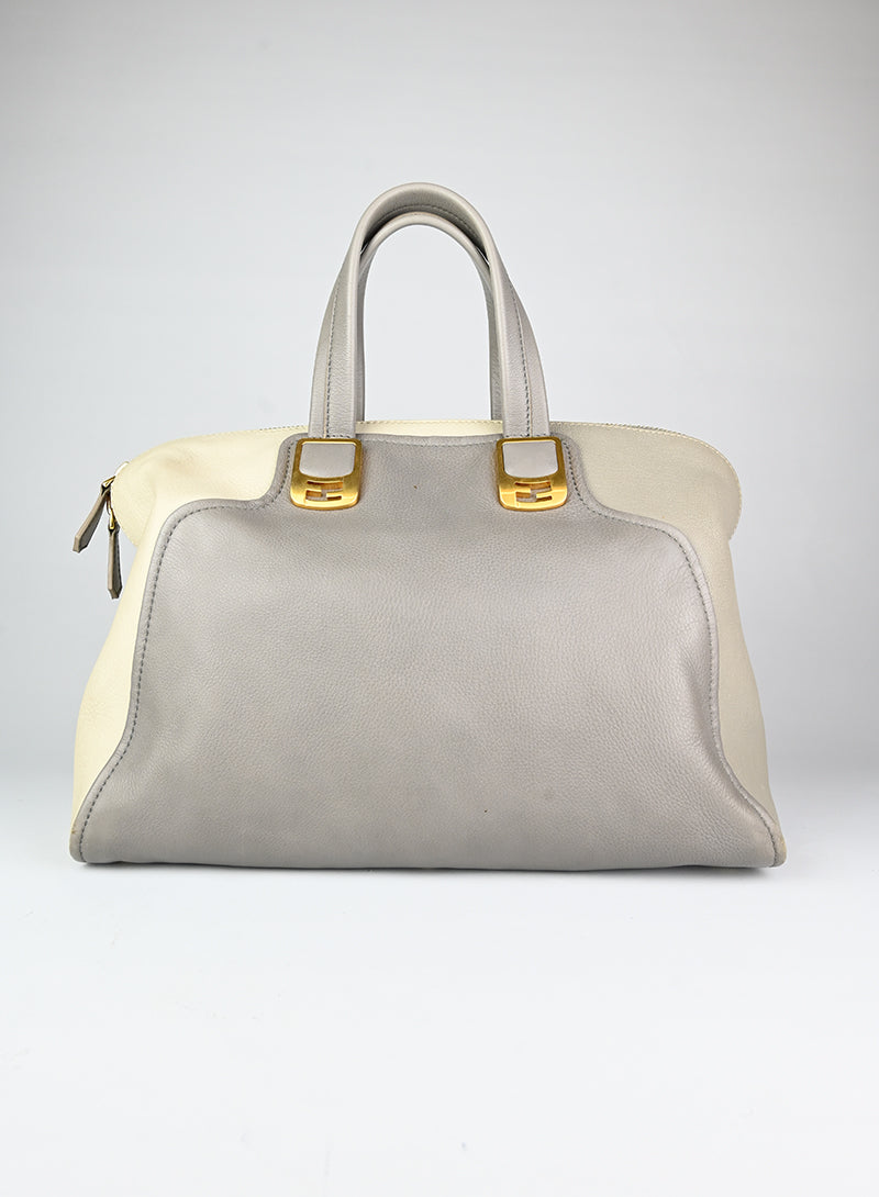 Fendi Chamaleon Leather Handbag in Grey - Stylish & Luxurious Crossbody Bag for Women, Perfect for Work, Travel & Evening Events