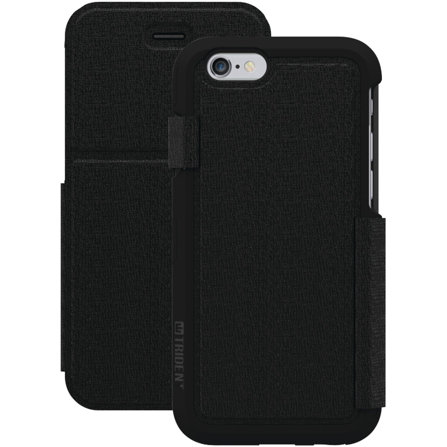 Trident iPhone 6/6s Case - Black Folio for Protection & Style