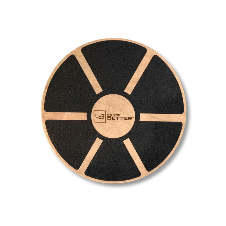 Vo3 Wood Wobble Balance Board for Kids & Adults - Core Strength Training, Yoga & Fitness Equipment - Perfect for Home, Office & Classroom Use