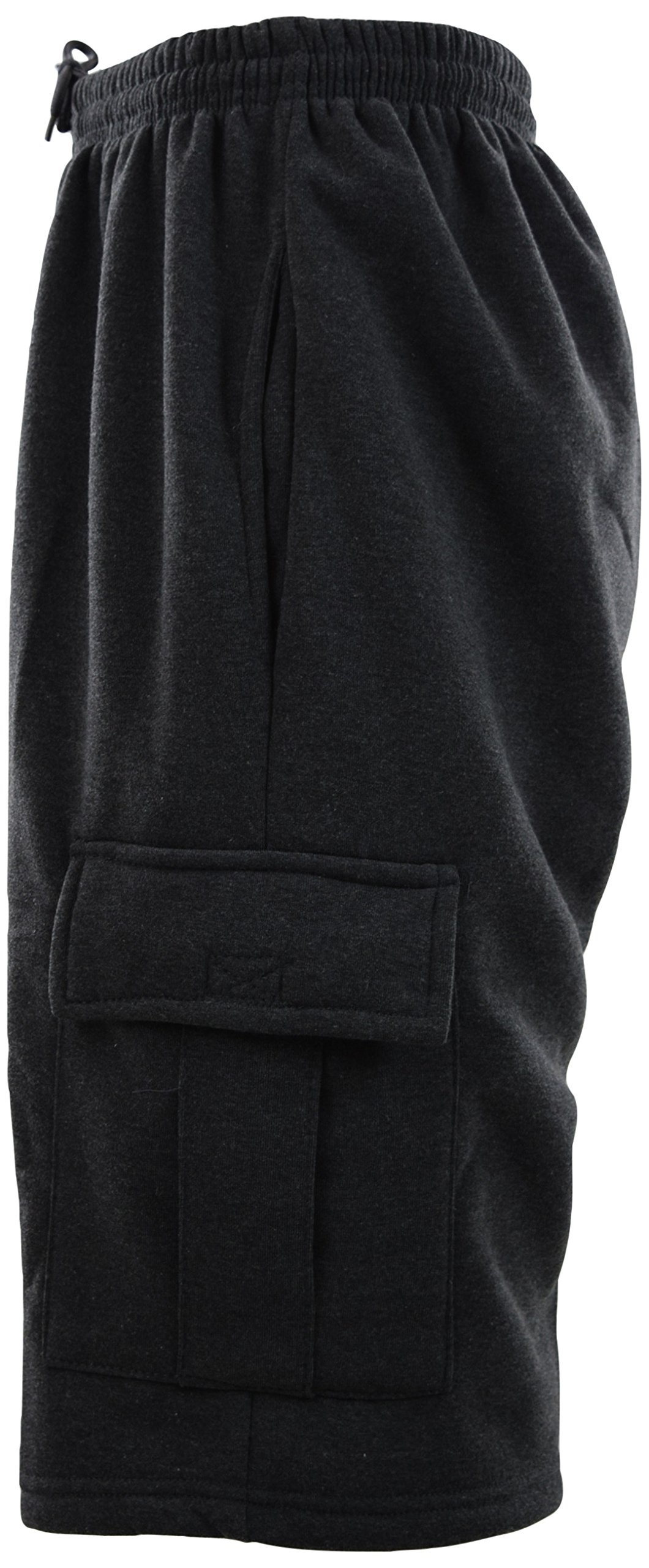 Men's Cargo Sweat Shorts - Comfortable Casual & Workout Shorts with Multiple Pockets (Sizes M to 5XL) - Perfect for Gym, Hiking, Travel & Everyday Wear