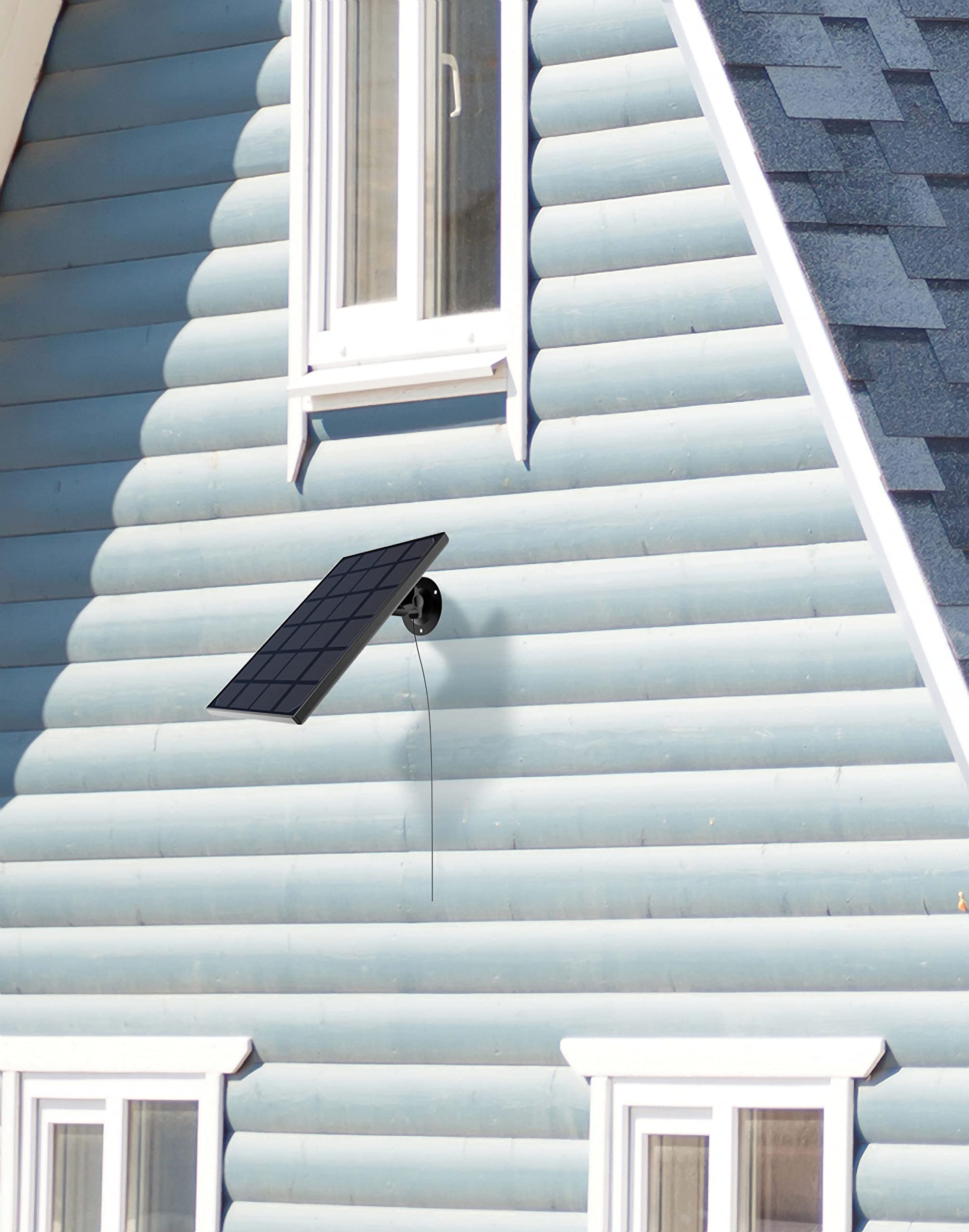 Cree Lighting Connected Max Solar Panel for Smart Outdoor Camera - 1 Panel, White (CMACC-ODSP-BL) | Weatherproof Solar Charger for Home Security Cameras | Perfect for Driveway Monitoring, Backyard Surveillance & Front Door Protection