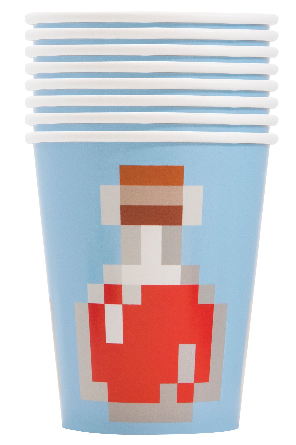 Minecraft Themed 9oz Ceramic Coffee Mug with Lid - 8-Piece Set for Kids & Adults - Perfect for Gaming, Collectibles, and Gift Giving
