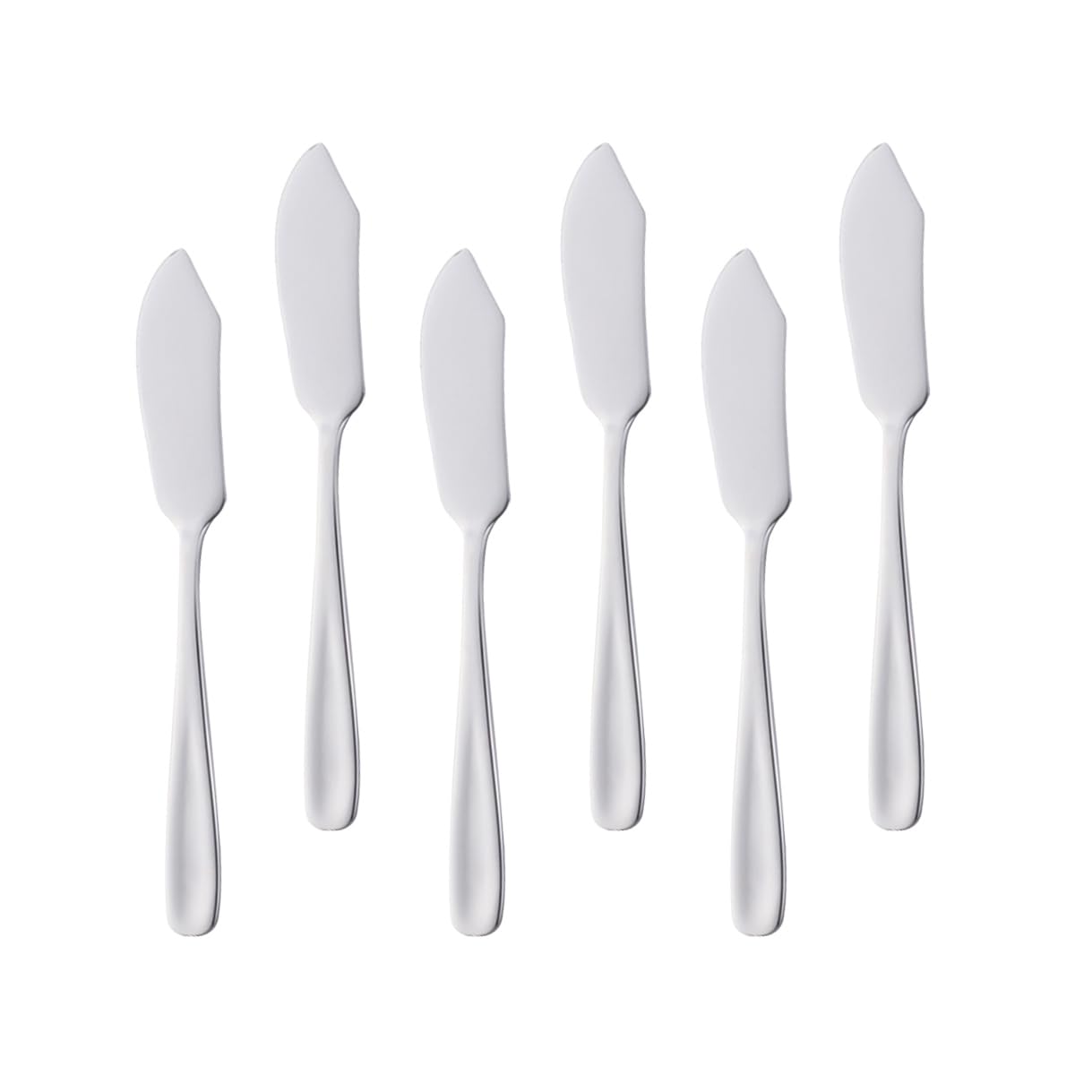 Premium Stainless Steel Butter & Cheese Spreader Knife Set of 6 - Silver Breakfast Dessert Knives for Kitchen, Sandwich Making & Butter Dish - Perfect for Brunch, Tea Parties & Gourmet Cooking