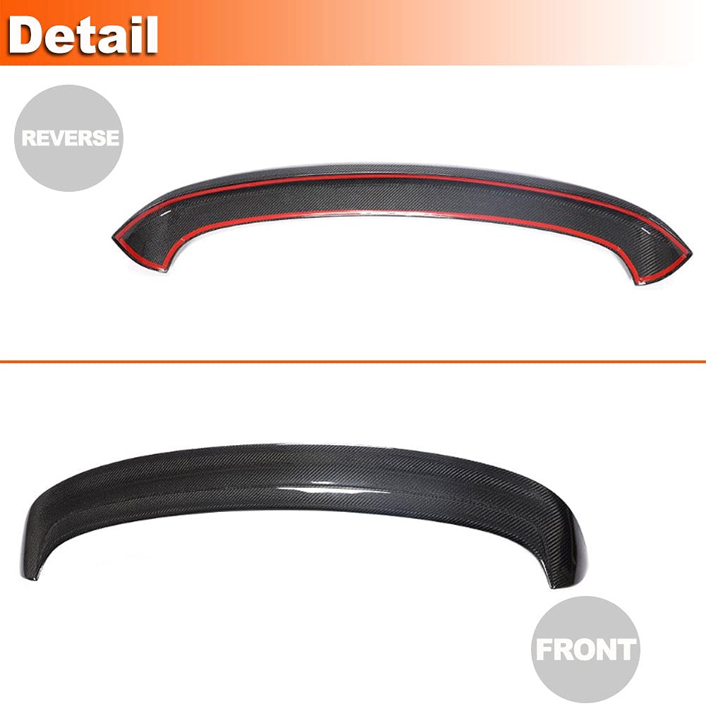 MCARCAR Carbon Fiber Rear Trunk Spoiler Wing for Volkswagen VW Golf 5 MK5 GTI & R32 Hatchback (2005-2009) - High Kick Lip Style - Enhances Aerodynamics & Sporty Look - Perfect for Car Enthusiasts & Performance Upgrades