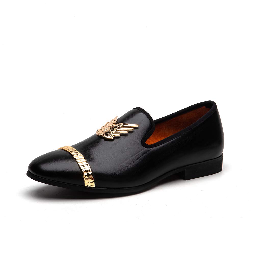 Luxury Men's Loafers - Premium Leather Wedding Dress Shoes for Groom, Formal Party & Business Occasions - Comfortable Slip-On Dress Shoes for Men