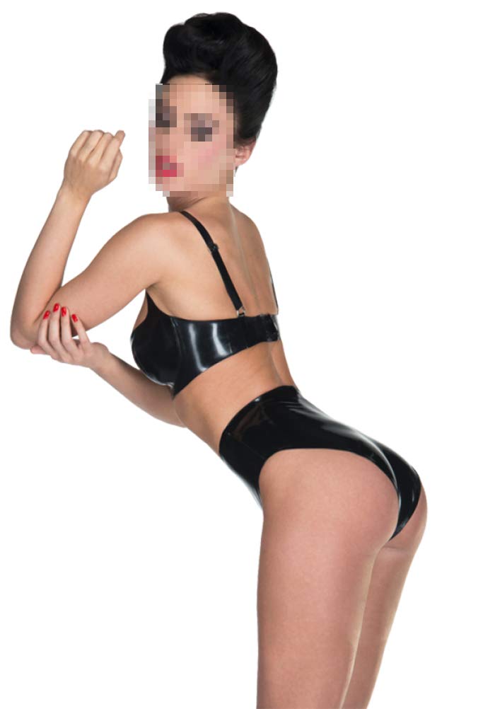 Custom Latex Rubber Bikini Bodysuit Swimsuit - 0.4mm Thick, Back Zipper, Sexy Fitted Design for Women | Perfect for Pool Parties, Beach Vacations & Fetish Fashion