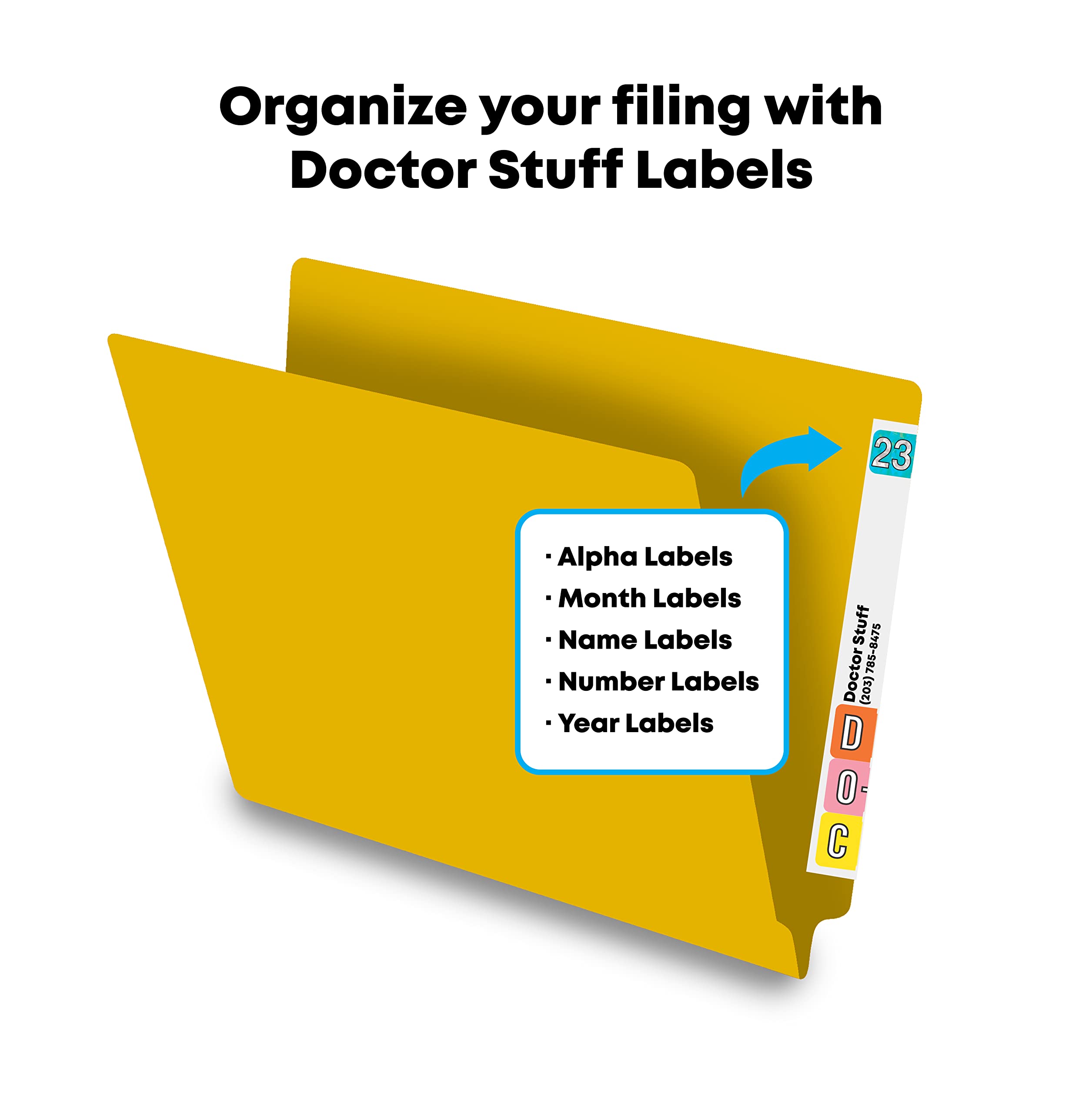 Premium Yellow Legal Size File Folders - 14pt Reinforced End Tab Folders, Pack of 250 - Ideal for Office, Medical Records & Legal Documents Organization
