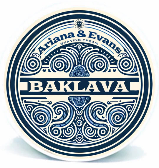 Ariana & Evans Baklava Scented Shaving Soap for Men - Premium Glycerin Shaving Cream with Moisturizing Lather - Perfect for Sensitive Skin & Close Shave at Home or Travel