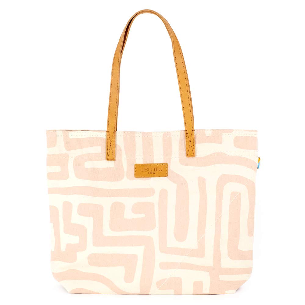 Ubuntu Life Canvas Tote Bag - Durable Laptop Tote for Women & Men, Perfect for 13