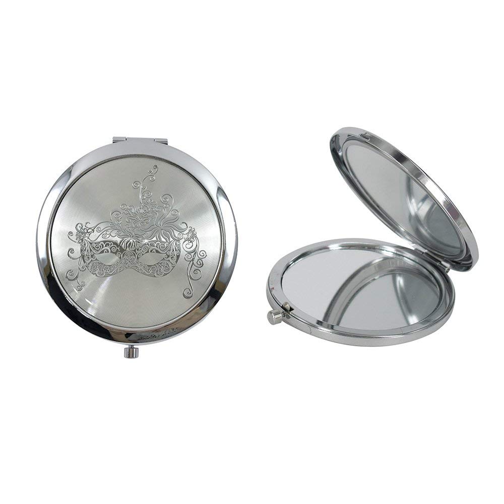 CLGIFT Set of 12 Elegant Compact Mirrors - Perfect for Wedding Favors, Bridal Showers, Baby Showers, Quinceañeras, Birthdays & Baptism Gifts | Great as Religious Keepsakes & Party Favors | Ideal for Makeup Touch-ups & Special Occasions