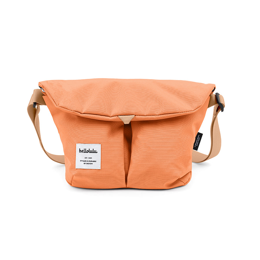 HELLOLULU Mini Kasen All Day Shoulder Bag - Stylish Crossbody Purse for Women, Lightweight & Durable (P.Orange) - Perfect for Work, Travel & Everyday Use