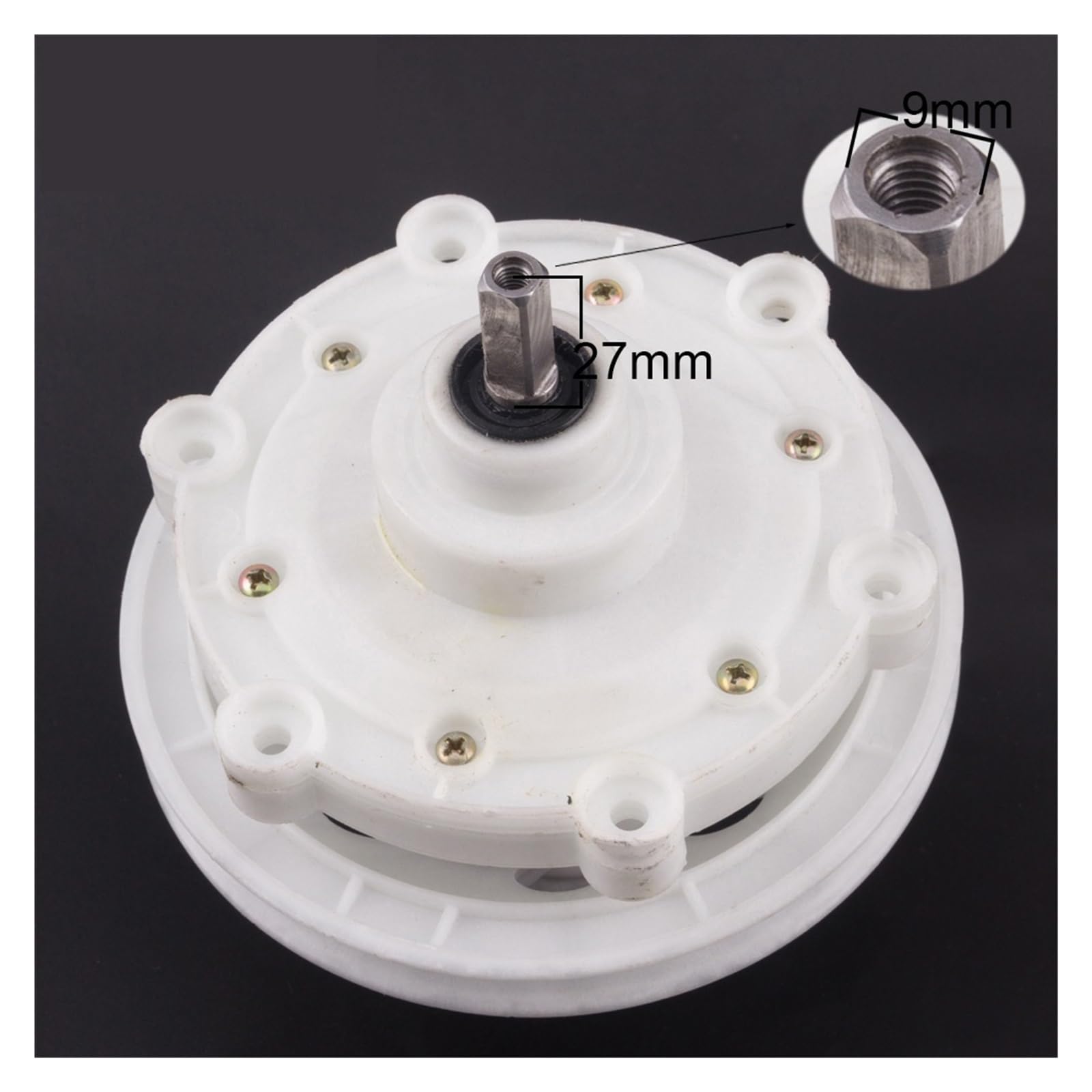LKJSQ2 6-Hole Gear Box Electric Motor Speed Reducer Clutch - Replacement Washing Machine Spare Parts for Home Appliances | Perfect for Washer Repair & Maintenance