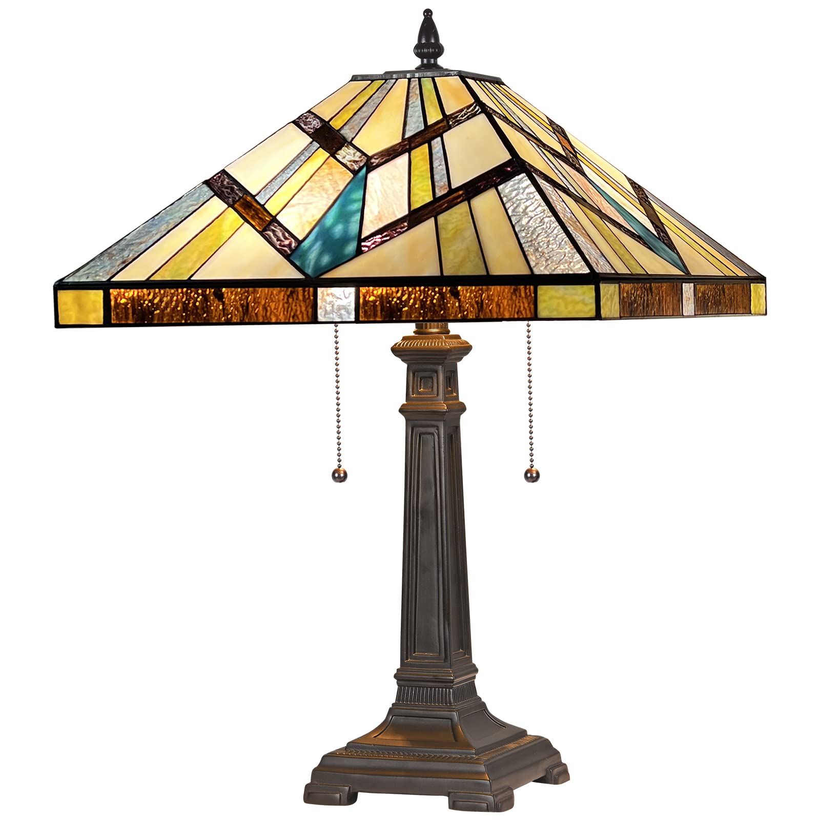 Tiffany Style Table Lamp - 2-Light 16