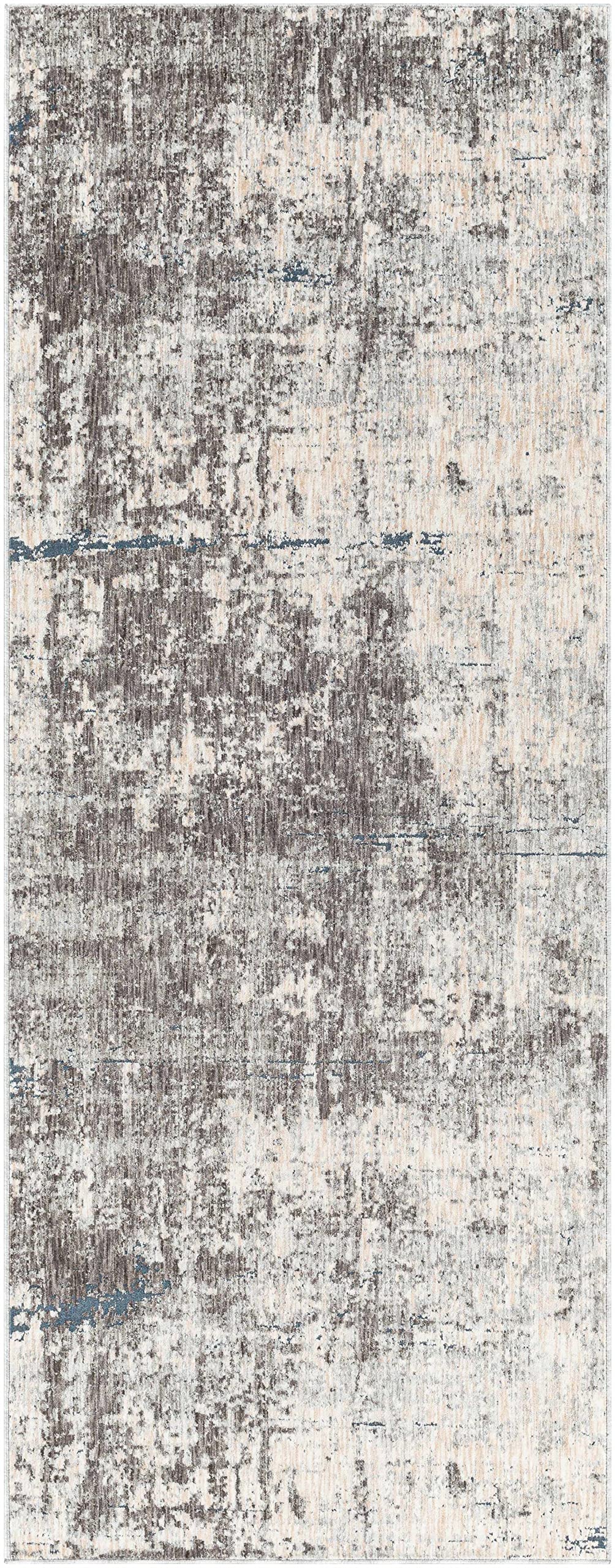 Hauteloom Tonalea Modern Area Rug for Living Room & Bedroom - Soft Gray, Charcoal - 7'10