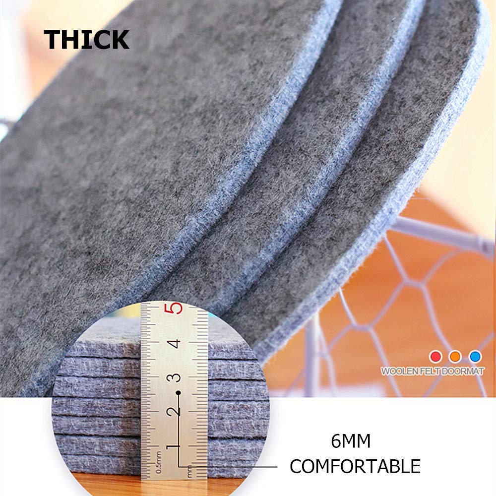 Warm Winter Shoe Insoles for Men - Natural Lambs Wool & Felt Inserts, Size 14 - Perfect for Cold Weather Boots, Hiking Shoes & Winter Comfort