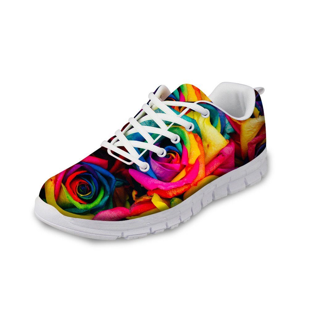 CHAQLIN Stylish Rose Women's Running Shoes - Non-Slip Athletic Shoes for Women | Lightweight Comfortable Jogging Sneakers for Gym, Workout & Daily Wear