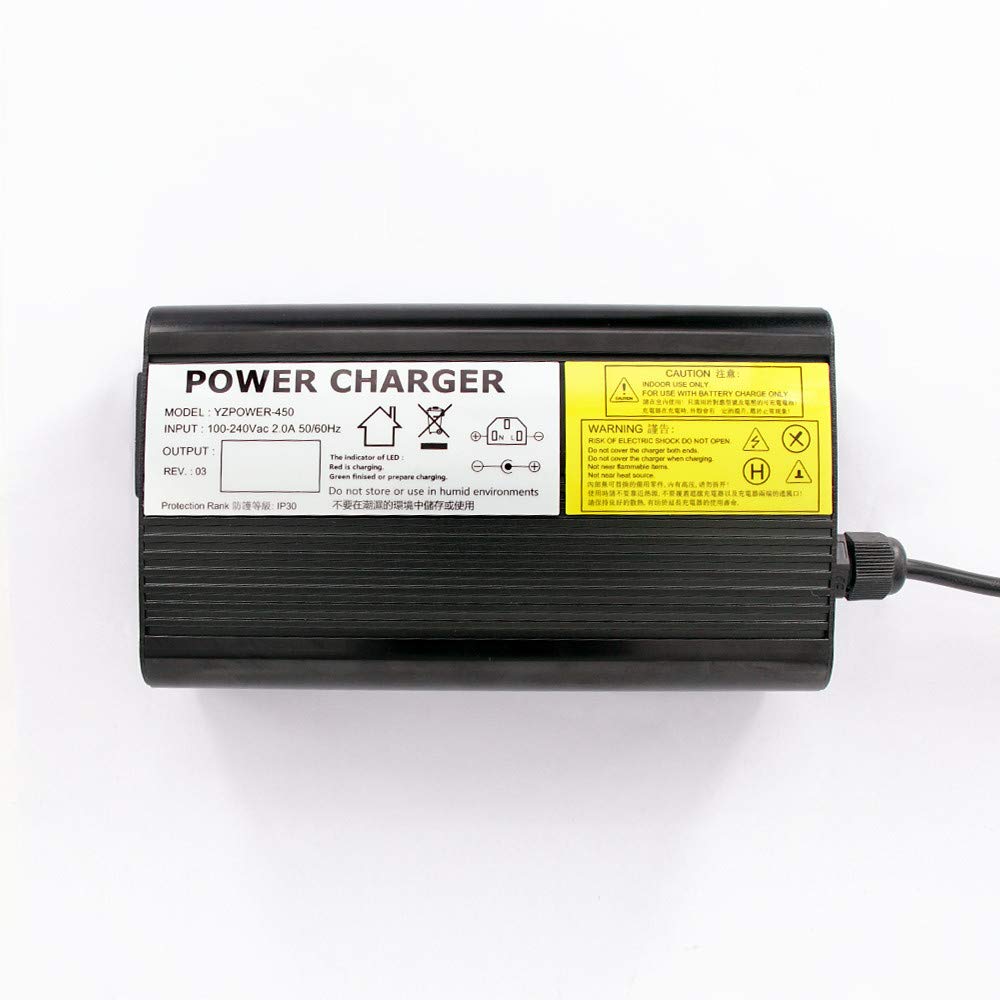 YZPOWER 84V 4A Fast Charger with XT60 Connector for 72V Lithium Battery Packs - Perfect for Electric Bikes, Scooters & Medical Equipment Power Supply