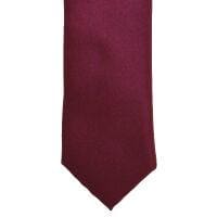 LA Smith Wine Weft Satin Tie - Elegant Silk Necktie for Men | Perfect for Weddings, Business Meetings & Formal Events
