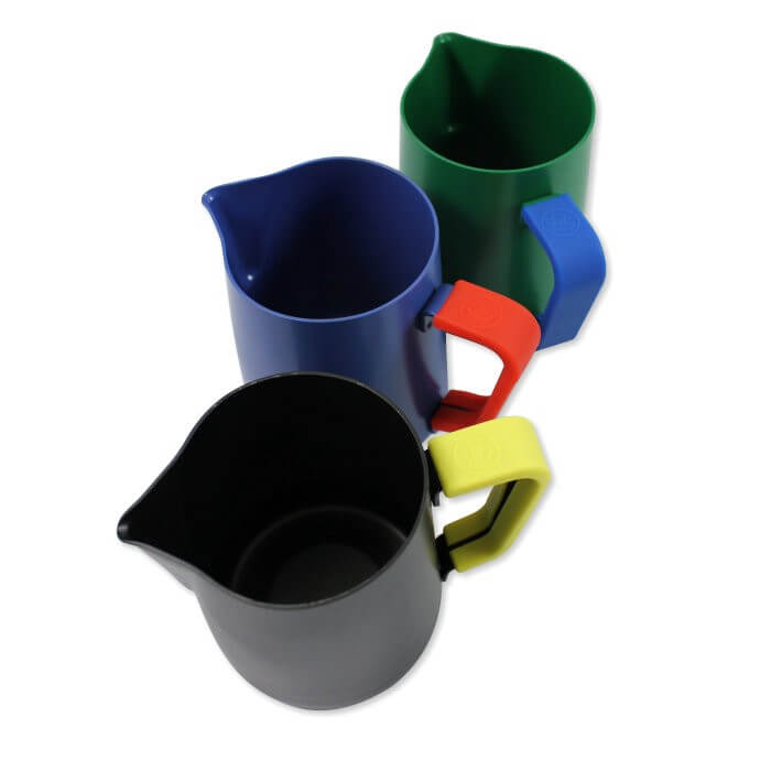 Non-Slip Silicone Pitcher Handle Grip - Blue - Heat Resistant & Comfortable Kitchen Accessory for Safe Pouring of Hot Liquids, Soups, and Beverages