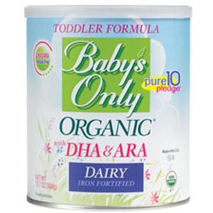 Organic Dairy Toddler Formula with DHA & ARA - Baby's Only 360g Powder Can (6 Pack) | Supports Brain & Eye Development | Ideal for Growing Toddlers 12+ Months