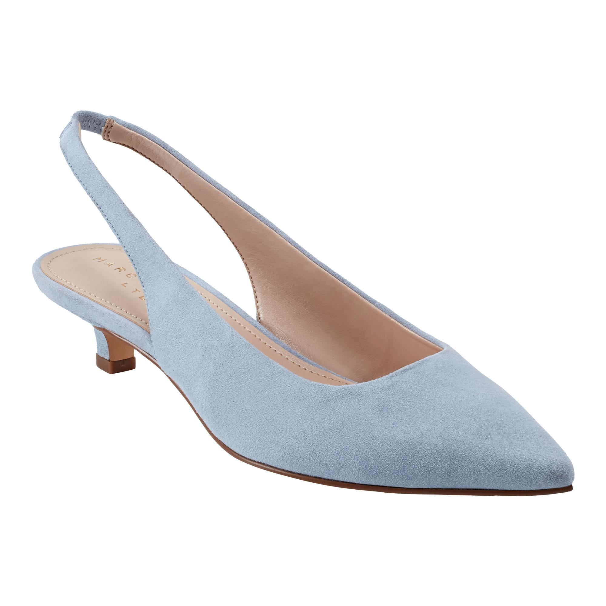 Marc Fisher Ltd Women's Posey Blue Suede Ankle Boots - Comfortable Casual Shoes for Women | Perfect for Office, Date Night & Everyday Wear (Size M)