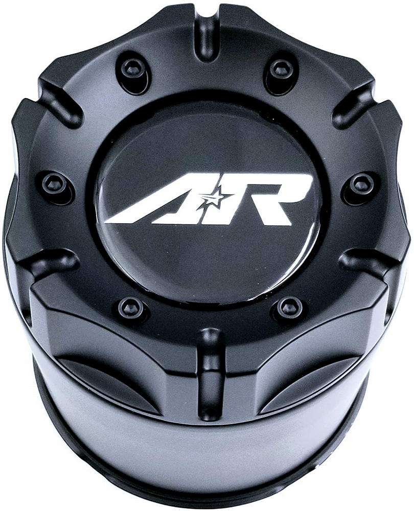 American Racing AR Cap 4.41'' 5X150 PCD Satin Black Push Thru Wheel Center Hub Cover - Durable Alloy Car Accessory for Trucks & SUVs - Off-Road, Custom Builds & Everyday Driving